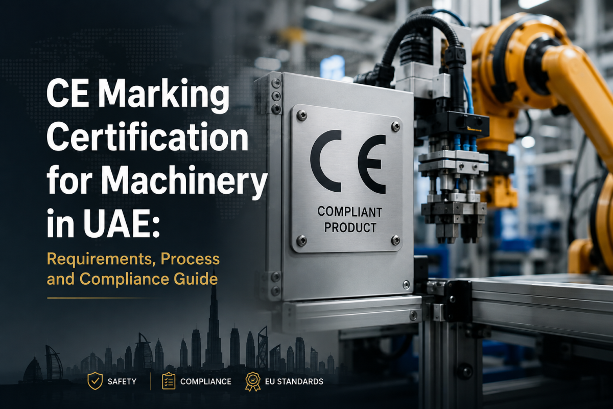 CE Marking Certification for Machinery in UAE: Requirements, Process and Compliance Guide